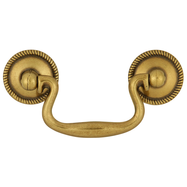 Lancaster Hand Polished Gold Traditional Drop Bail Pull