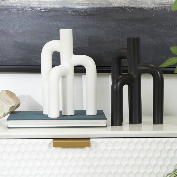 Mable 9.9'' Dolomite Table Vase