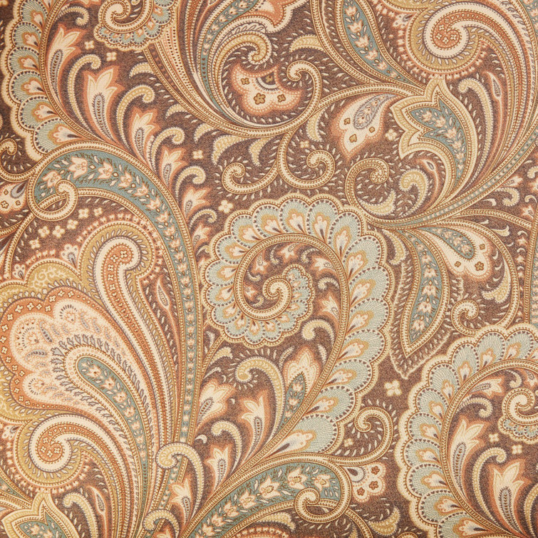 Elizabeth Slate Blue & Golden Brown King Comforter Set - Reversible 13-Piece