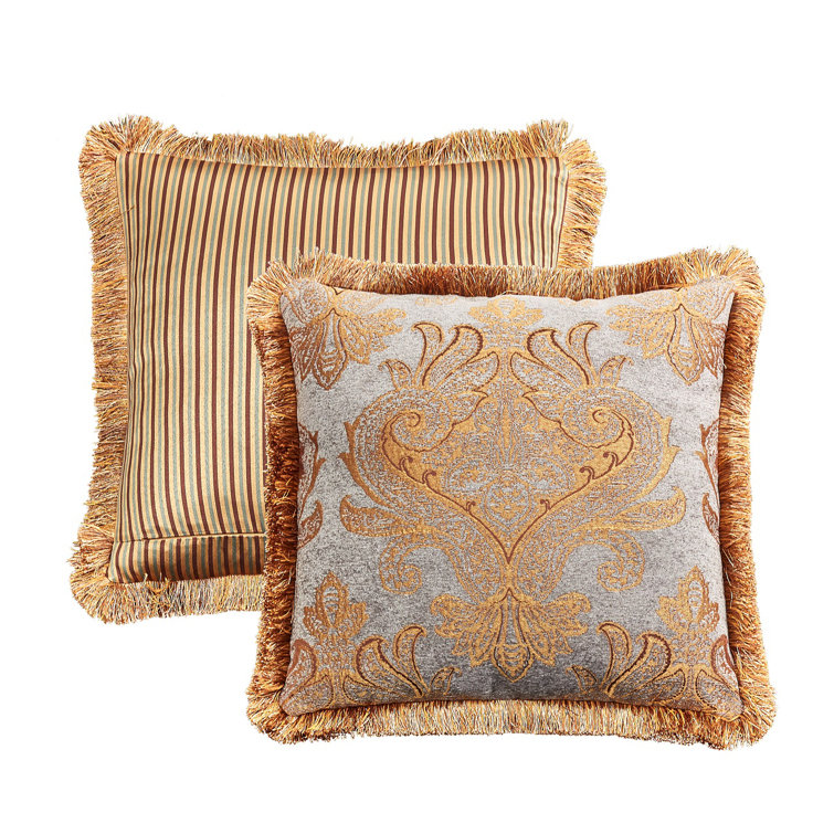 Elizabeth Slate Blue & Golden Brown King Comforter Set - Reversible 13-Piece