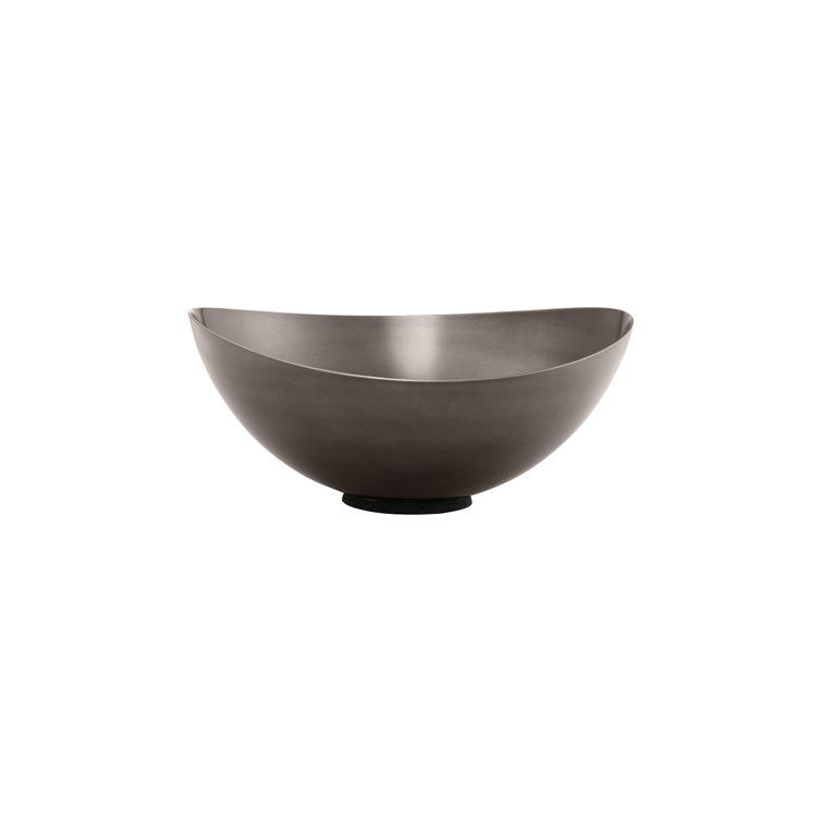 Burnished Stainless Steel Decorative Bowl
