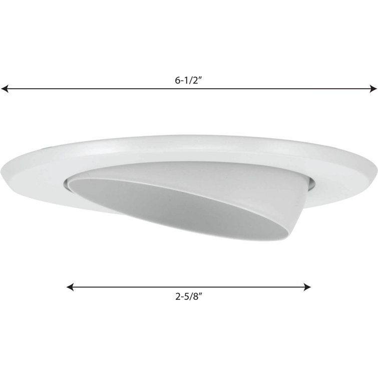 White Adjustable LED Eyeball Recessed Trim Light
