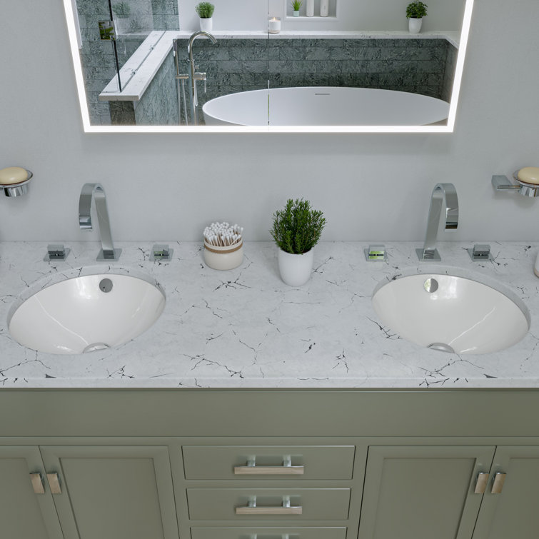 Polished Chrome Gooseneck 6.19" Widespread Bathroom Faucet