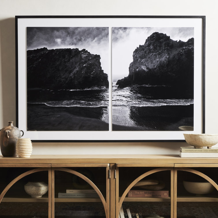 Black and White Landscape Photography in Black Wood Frame