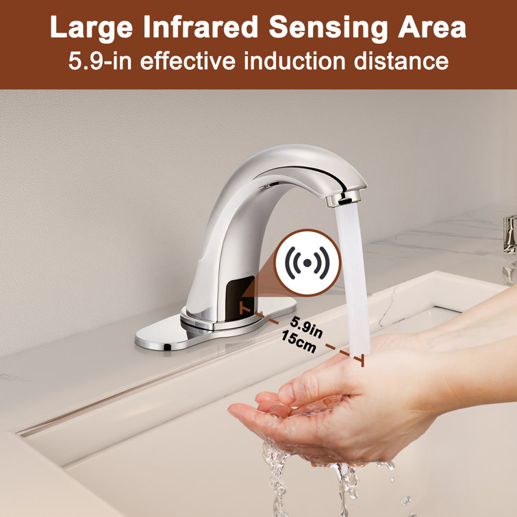Chrome Hands-Free Automatic Sensor Bathroom Faucet