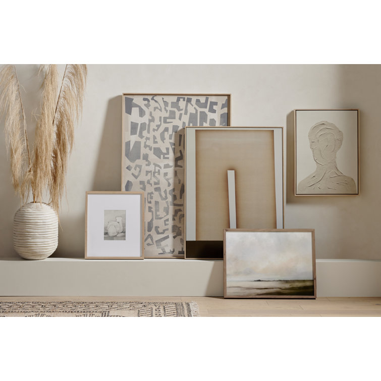 Walnut Framed Landscape Canvas Art by Dan Hobday