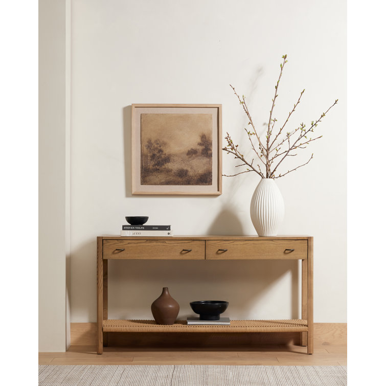 Natural Oak Framed Atmospheric Landscape Wall Art, 40" x 40"