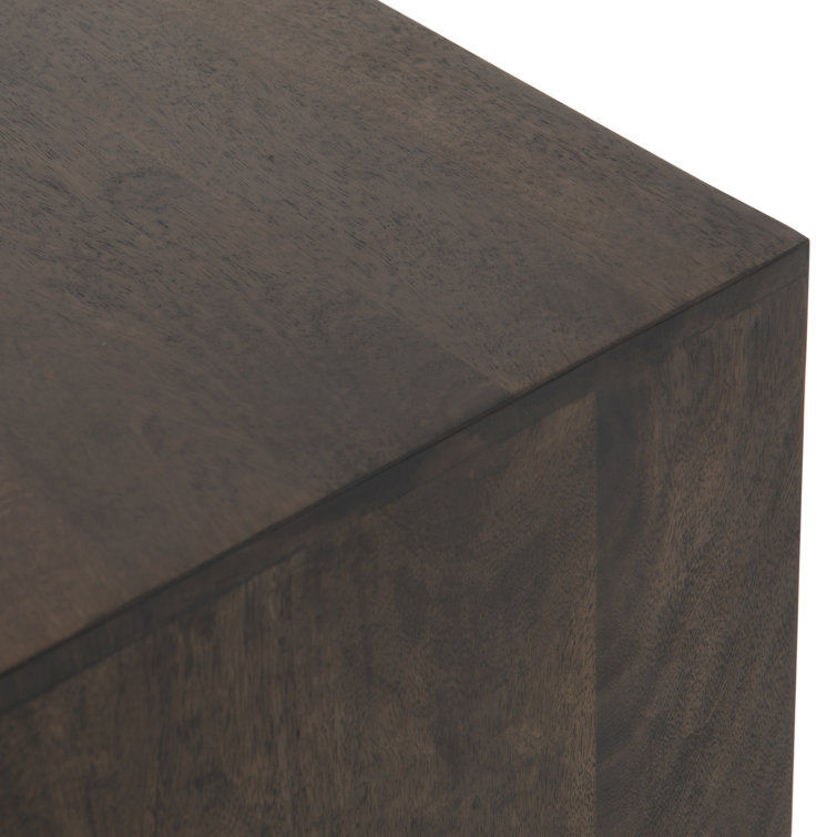 Fallon Vintage Brown 2-Drawer Legal Filing Cabinet with Iron Base