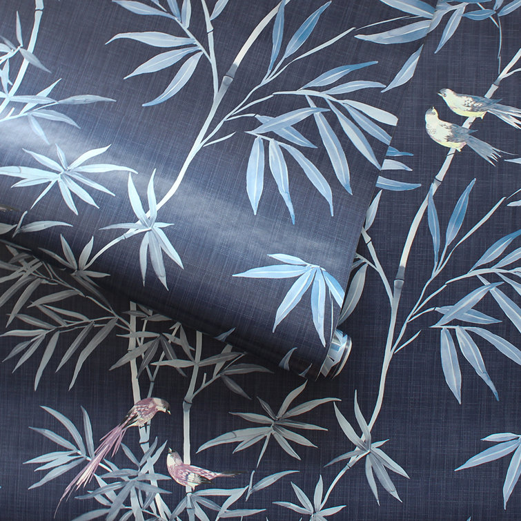 Nightfall Bamboo Chinoiserie Peel and Stick Wallpaper Roll