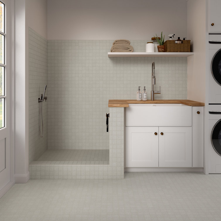 Cider Salt and Pepper Matte Porcelain Mosaic Tile 12" x 12"
