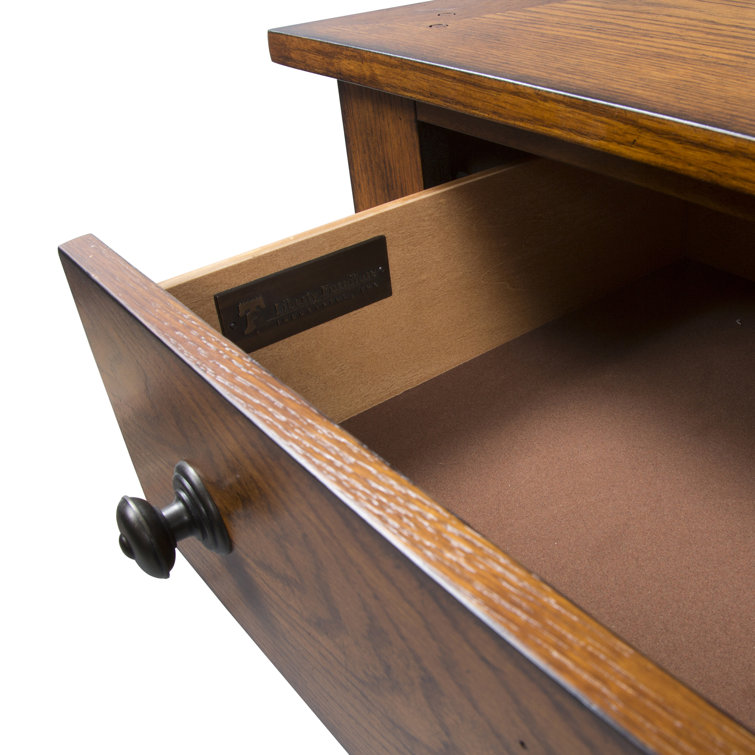Pebble Rock Finish Queen Sleigh Bed with Oak Veneers