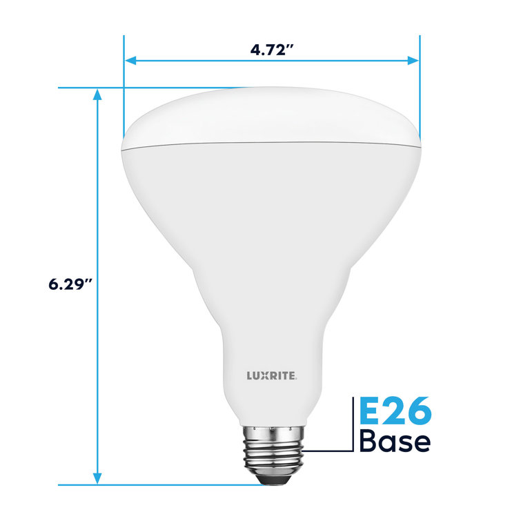 85 Watt Equivalent White Frosted Dimmable LED Flood Light Bulb