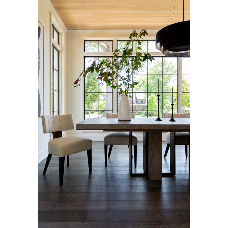 Weathered Oak Extendable Rectangular Dining Table