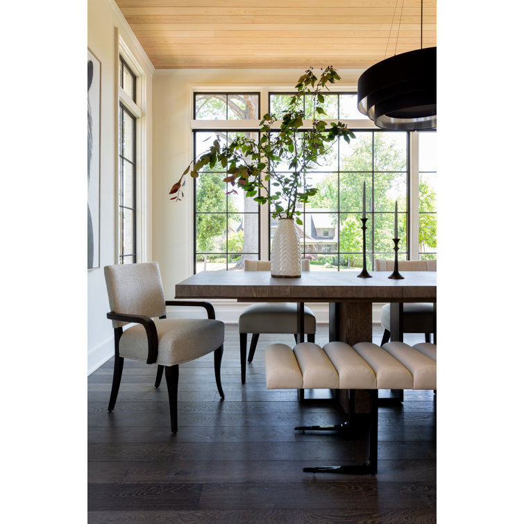 Weathered Oak Extendable Rectangular Dining Table