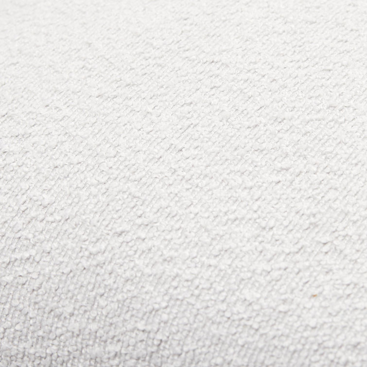 Cozy White Boucle 20x20 Throw Pillow with Polyester Insert