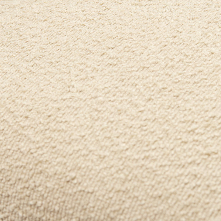 Cream Boucle Square Throw Pillow Cover 20" x 20"