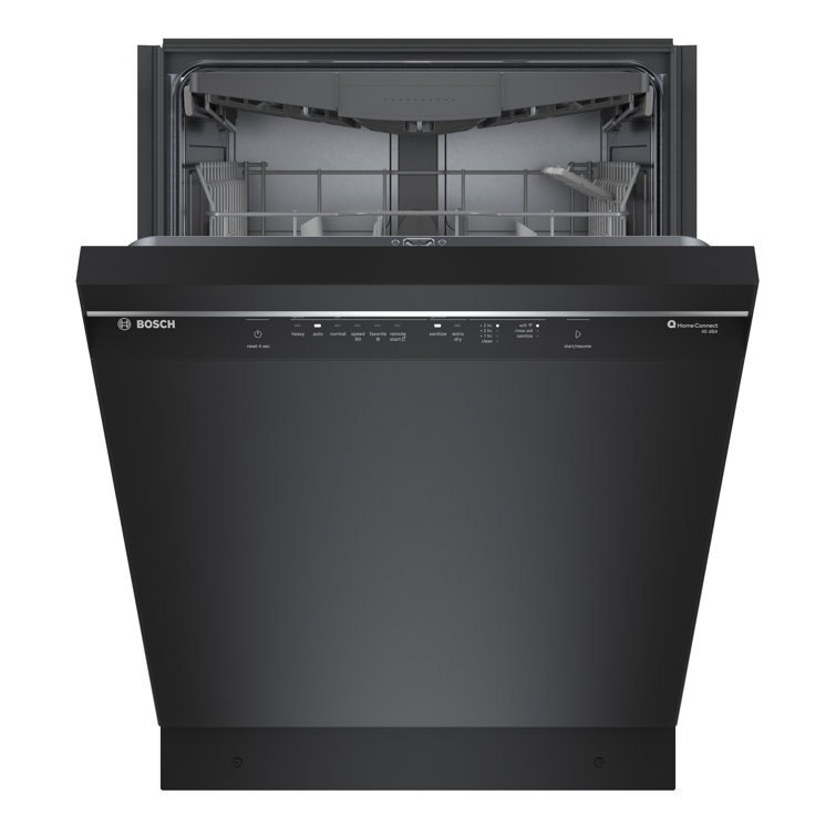 24" Black Stainless Steel Built-In Smart Dishwasher