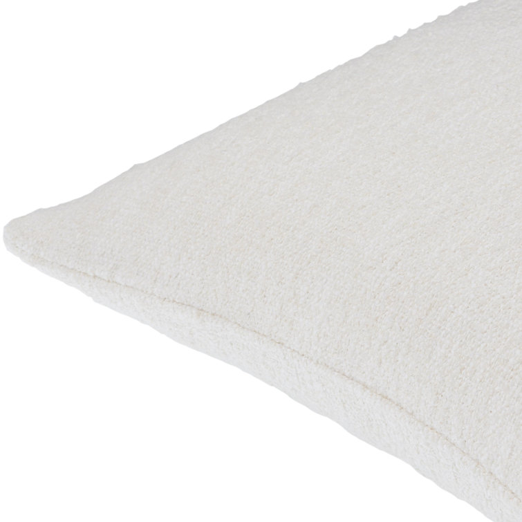 Ivory Textured Square Throw Pillow Cover 18" x 18"