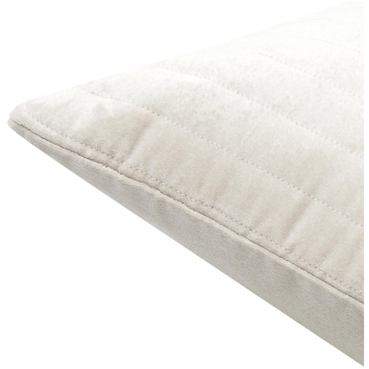 Beige Boucle Polyester 20" x 20" Throw Pillow Cover
