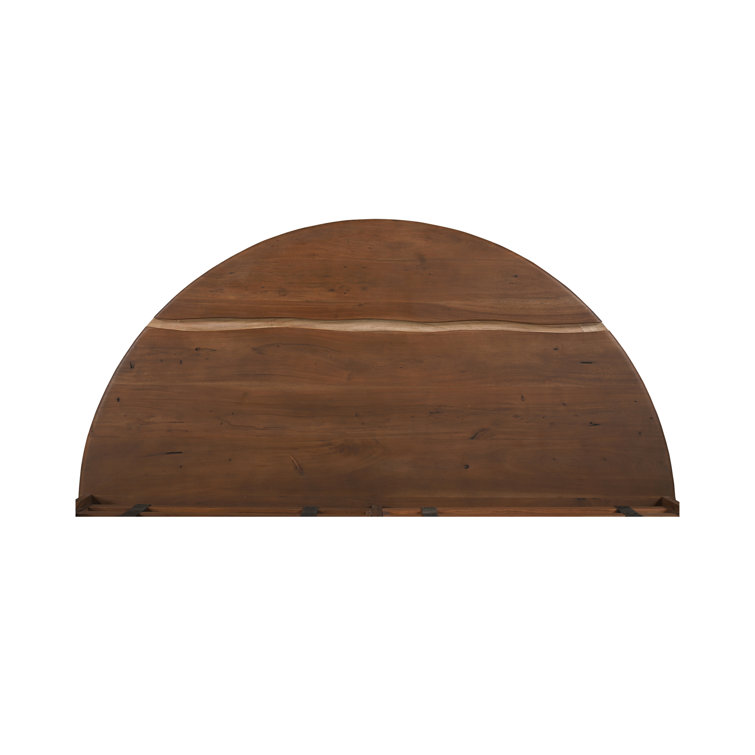 Watson Modern King Bed with Live-Edge Acacia Wood Frame