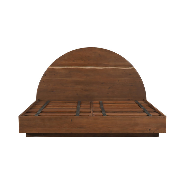 Watson Modern King Bed with Live-Edge Acacia Wood Frame
