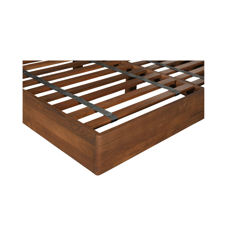 Watson Modern King Bed with Live-Edge Acacia Wood Frame