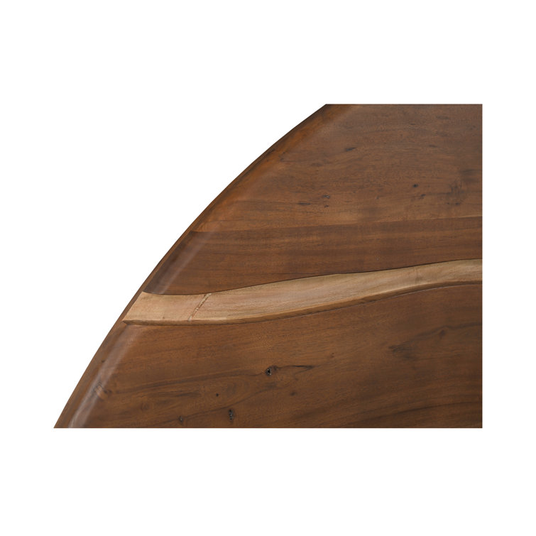 Watson Modern King Bed with Live-Edge Acacia Wood Frame
