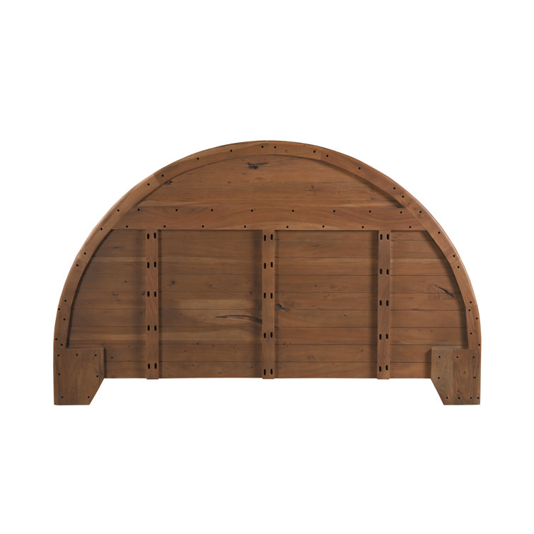 Watson Modern King Bed with Live-Edge Acacia Wood Frame