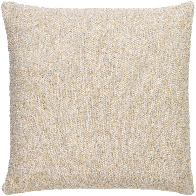 Cream 20" x 20" Modern Outdoor Safe Throw Pillow