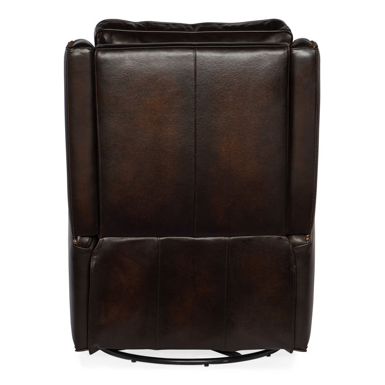Sarzana Fortress Dark Wood Handcrafted Leather Recliner
