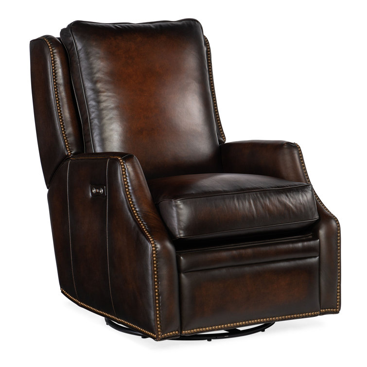 Sarzana Fortress Dark Wood Handcrafted Leather Recliner