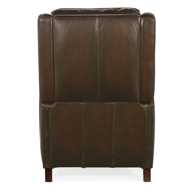 Sarzana Fortress Dark Wood Handcrafted Leather Recliner