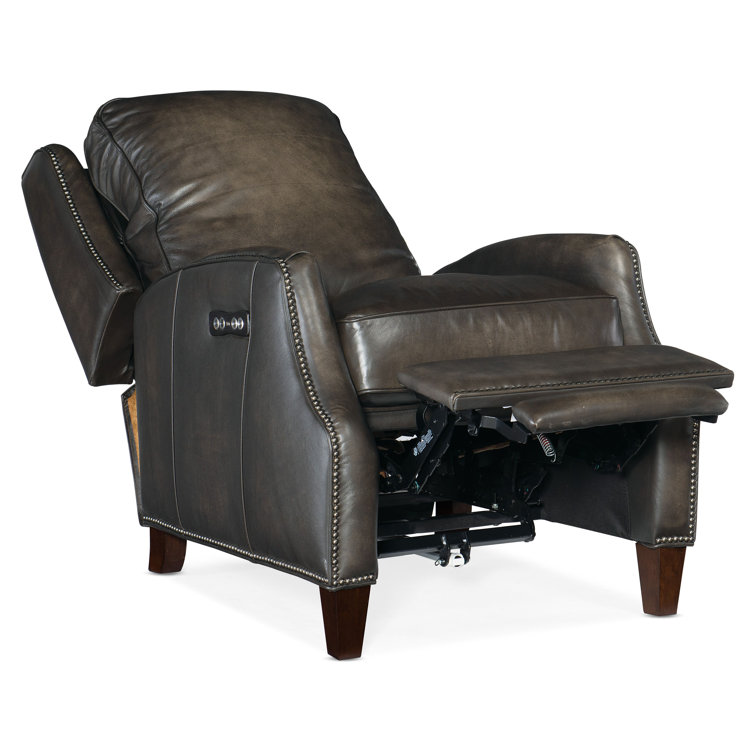 Sarzana Fortress Dark Wood Handcrafted Leather Recliner