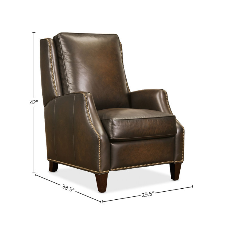 Sarzana Fortress Dark Wood Handcrafted Leather Recliner