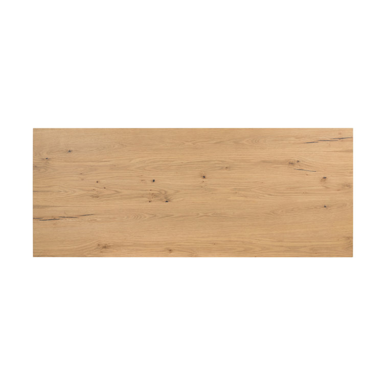 Sumner Contemporary Light Oak Resin Executive Desk with Drawers