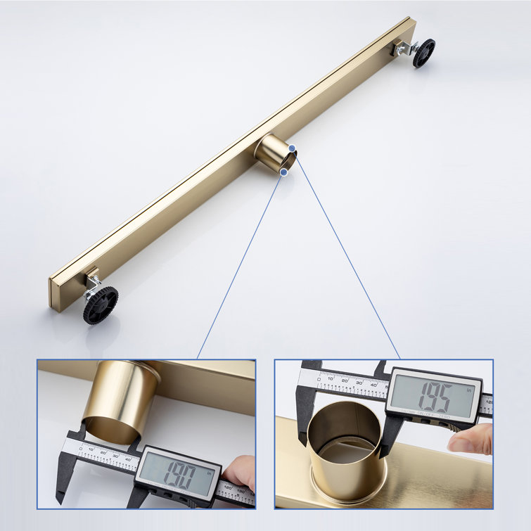 36'' Brushed Gold Stainless Steel Linear Shower Drain