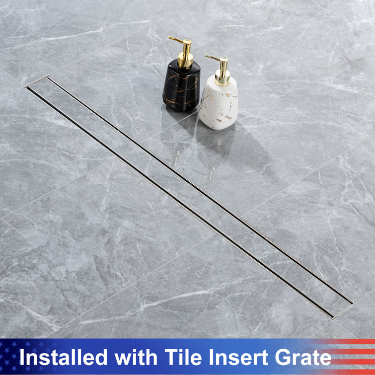36'' Brushed Nickel Stainless Steel Linear Shower Drain
