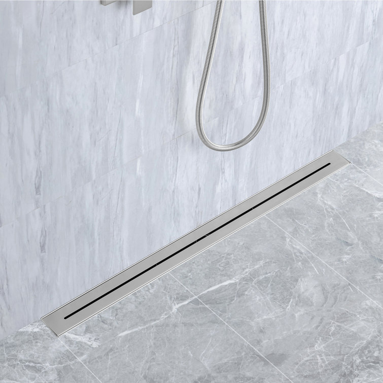 36-inch Brushed Nickel Stainless Steel Linear Shower Drain