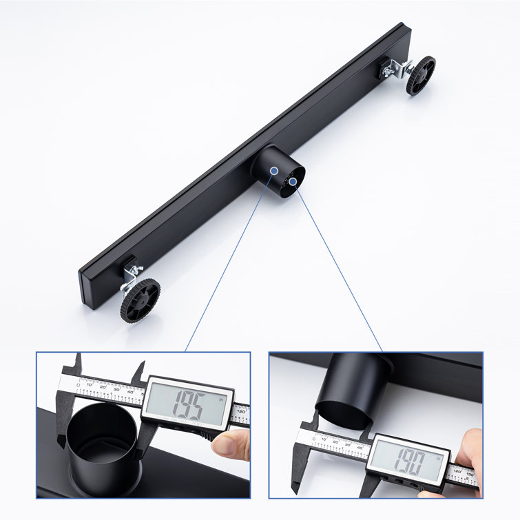 24'' Matte Black Stainless Steel Linear Shower Drain