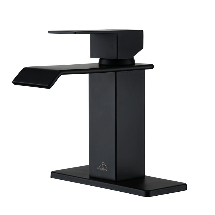 Matte Black Stainless Steel Single Handle Bathroom Faucet