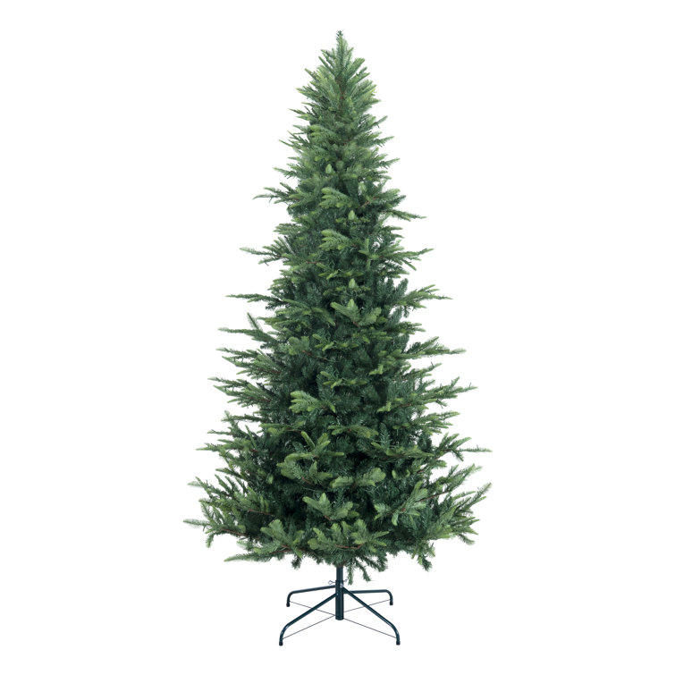 4' 3'' Green Artificial Pine Christmas Tree with Multicolored LED Lights