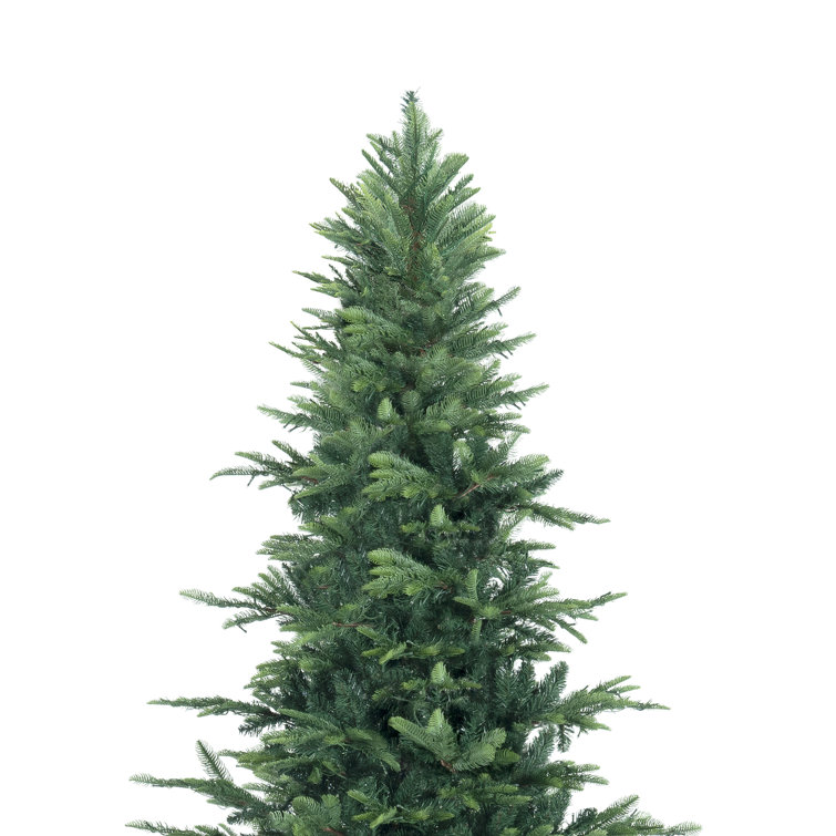 4' 3'' Green Artificial Pine Christmas Tree with Multicolored LED Lights