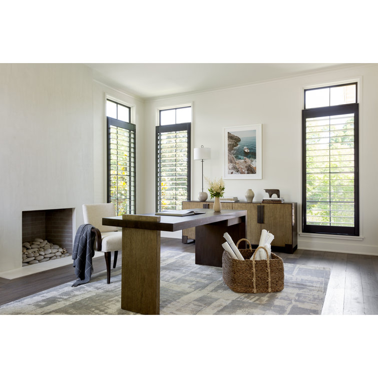 Riviera 80'' Brown Wood and Metal Sideboard with Storage