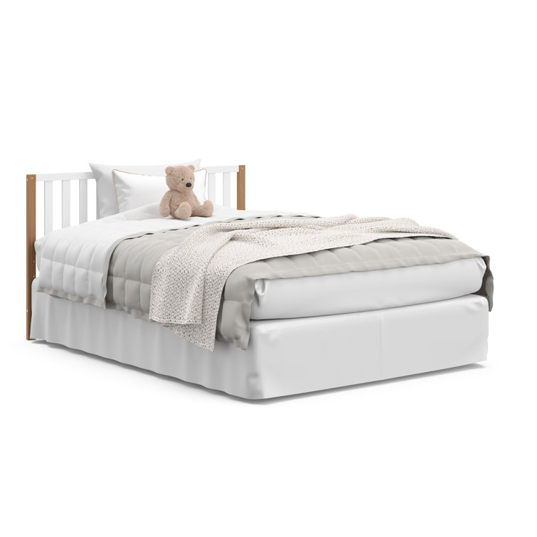 Modern Pacific White and Driftwood 4-in-1 Convertible Crib
