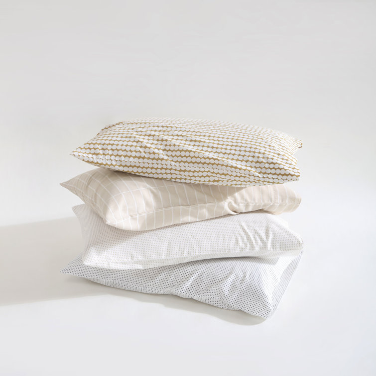 Navy and White Organic Cotton Queen Sheet Set