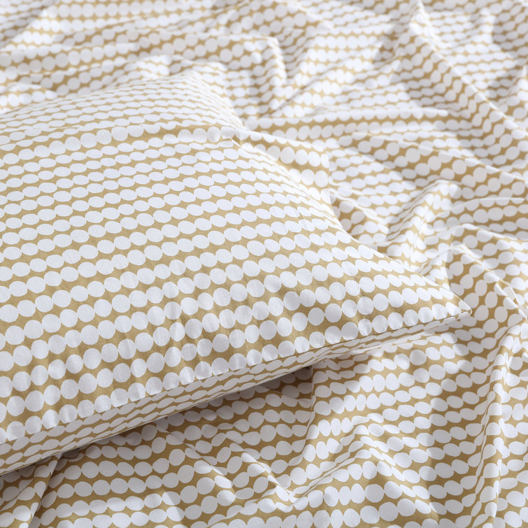 King Geometric Print Organic Cotton Percale Sheet Set