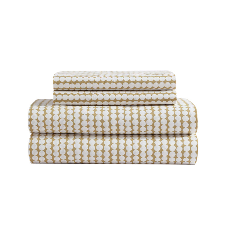 Queen Organic Cotton Geometric Print Sheet Set