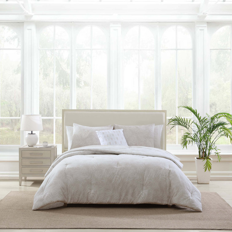 King White Cotton Bedspread Set with Decorative Pillow