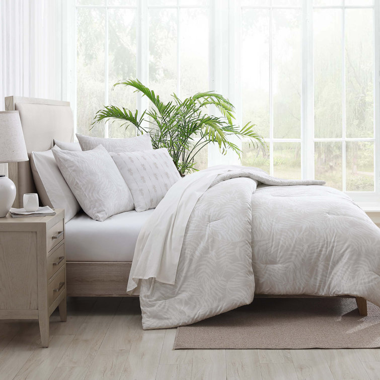 King White Cotton Bedspread Set with Decorative Pillow