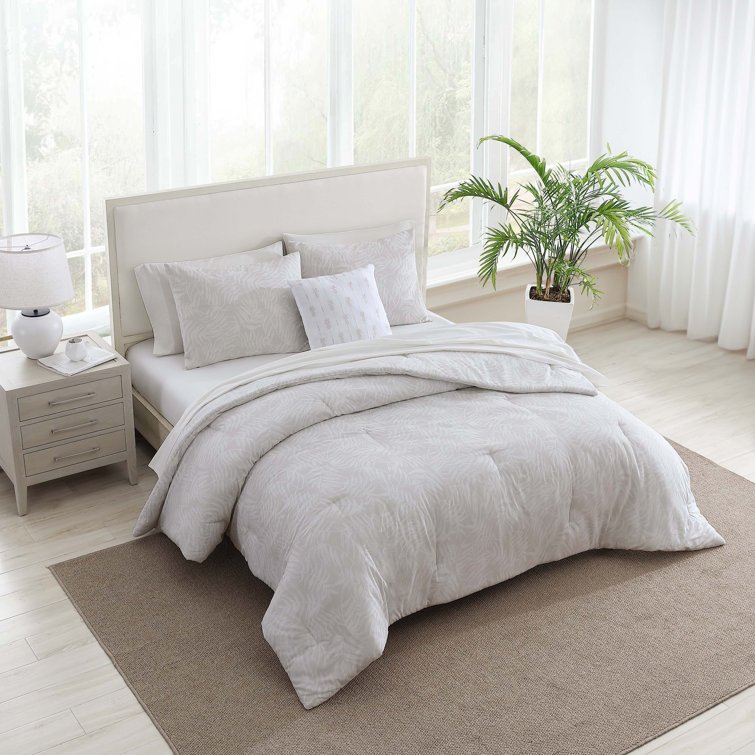 King White Cotton Bedspread Set with Decorative Pillow
